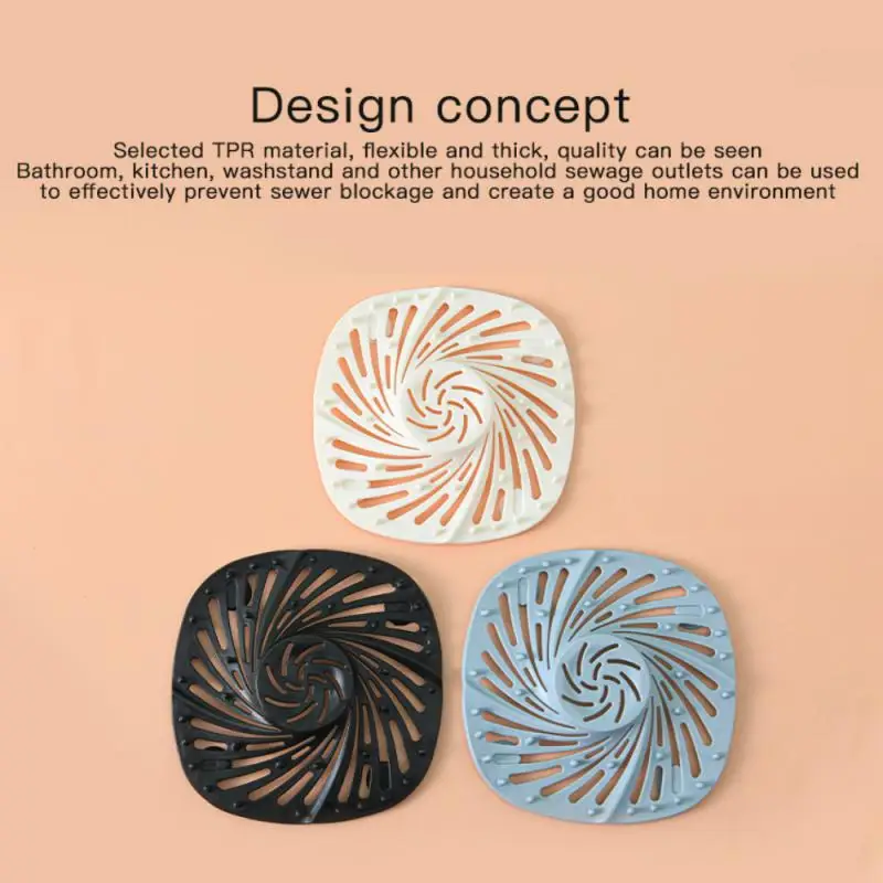 

2021 NEW Bathroom Anti-Blocking Floor Drain Cover Suction-Type Drain Hair Filter Cover Sewer Anti-Clogging Filter Kitchen Tools