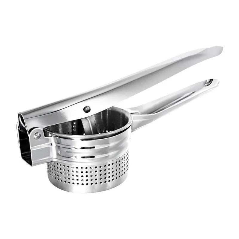 

Steel Mud Press Potato Masher Vegetable Fruit Garlic Press Manual Juicer Multifunctional Kitchen Cooking Tool