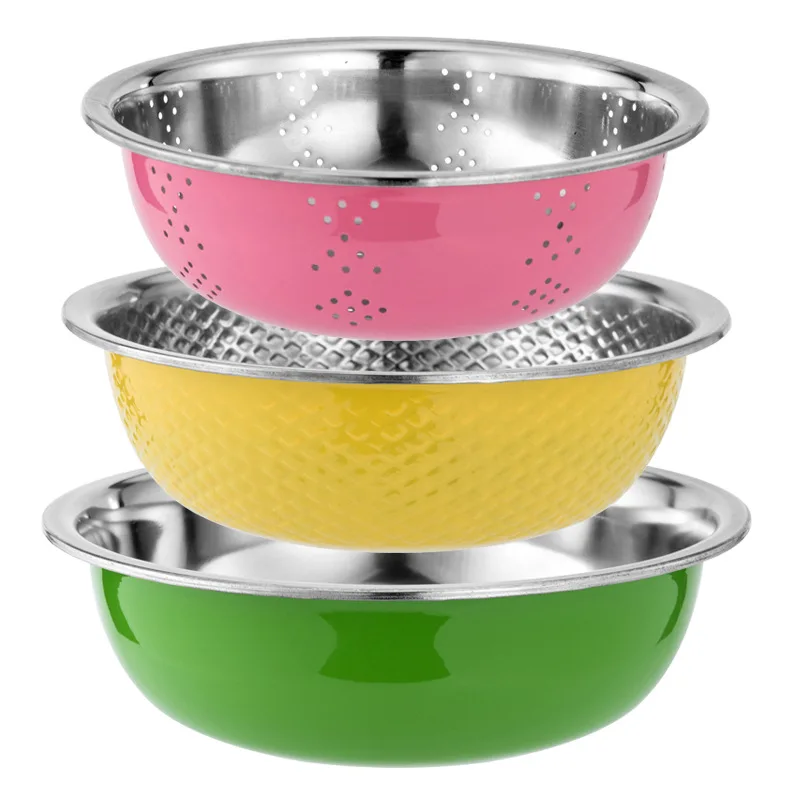 3 шт. корзина для фруктов из нержавеющей стали|Дуршлаги и сита| |