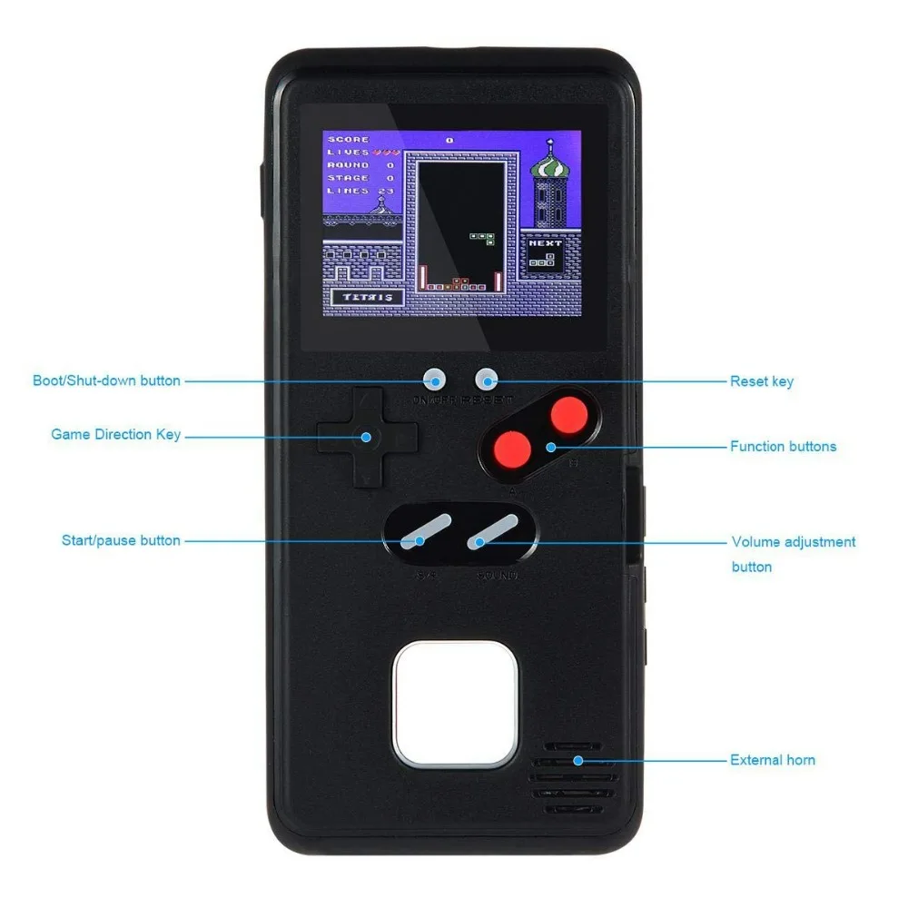 Цветной ретро дисплей Caseboy чехол для телефона Gameboy Huawei P20 P30 Pro Mate 20 с игрой Iphone 11 Max