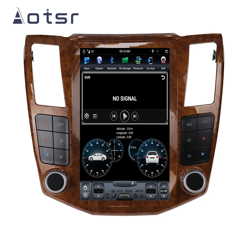 Автомобильный мультимедийный плеер Tesla Style Android 9 64G радио GPS навигация для Lexus RX300