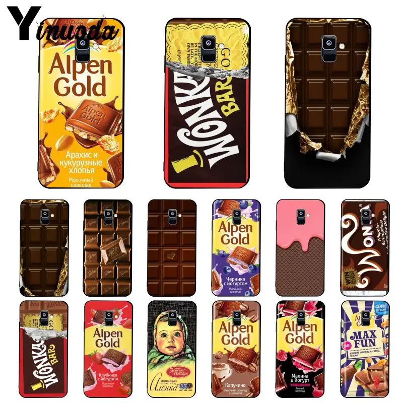 Yinuoda Wonka Bar Золотой билет Alpen шоколадный чехол для телефона Samsung Galaxy A7 A50 A70 A40 A20 A30 A8 A6
