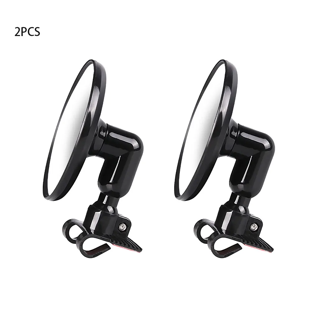 

2pcs Reversing Round Rearview Auxiliary Car Blind Spot Mirror Easy Install Driving Wide Angle Adhesive Accessories Universal