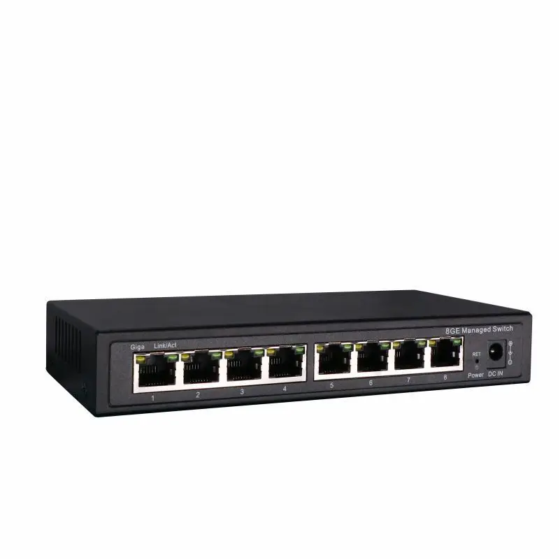 8 Port Gigabit Managed Switch Managed Ethernet Switch with 8 port 10/100/1000M VLAN