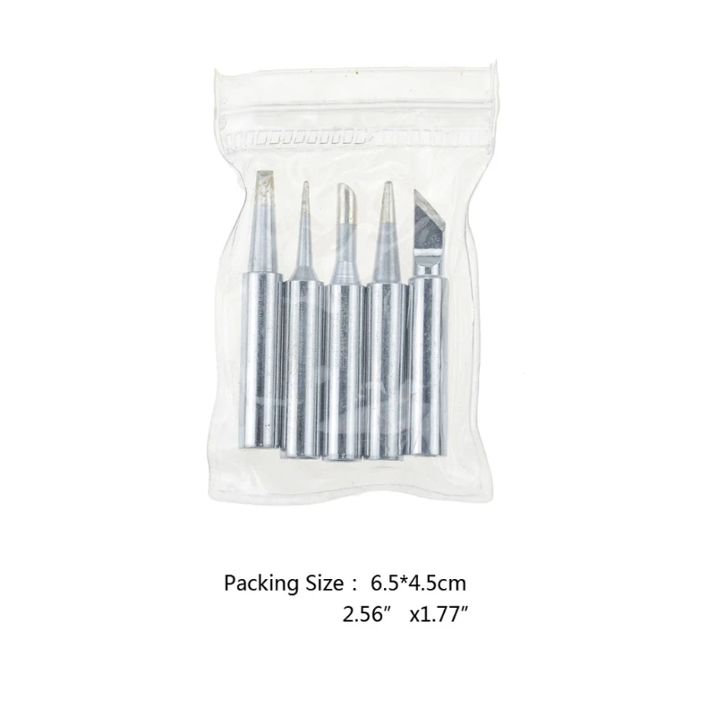 

Durable 5 pcs Inner-heated Soldering Iron Head Soldering Iron Tip Fit for Soldering Stand for Home DIY Welding Use