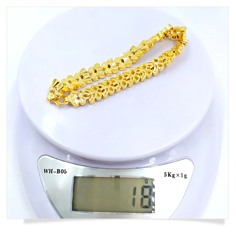 

Korean Silver Gilt Craftsmanship Bracelet or Women Wedding Engagement Jewelry Double Heart Lucky Chain Bracelet Classic Bracelet