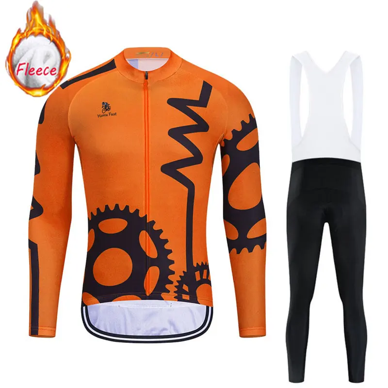 Новая профессиональная команда Зимняя Теплая Флисовая одежда для велоспорта