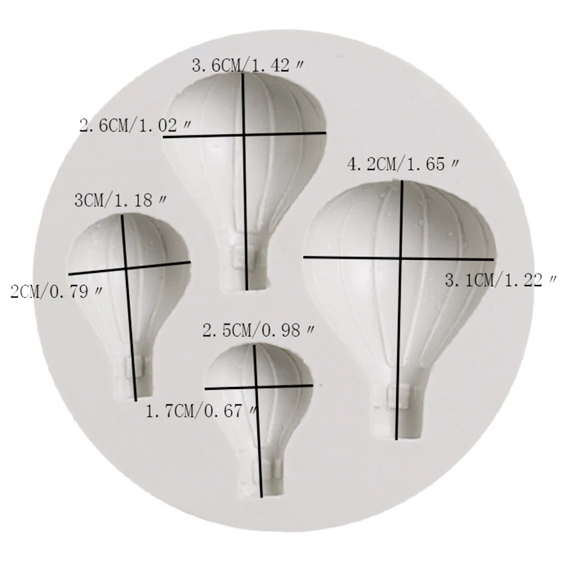 5 шт. силиконовый серый воздушный шар помадка форма для печенья пищевая помады