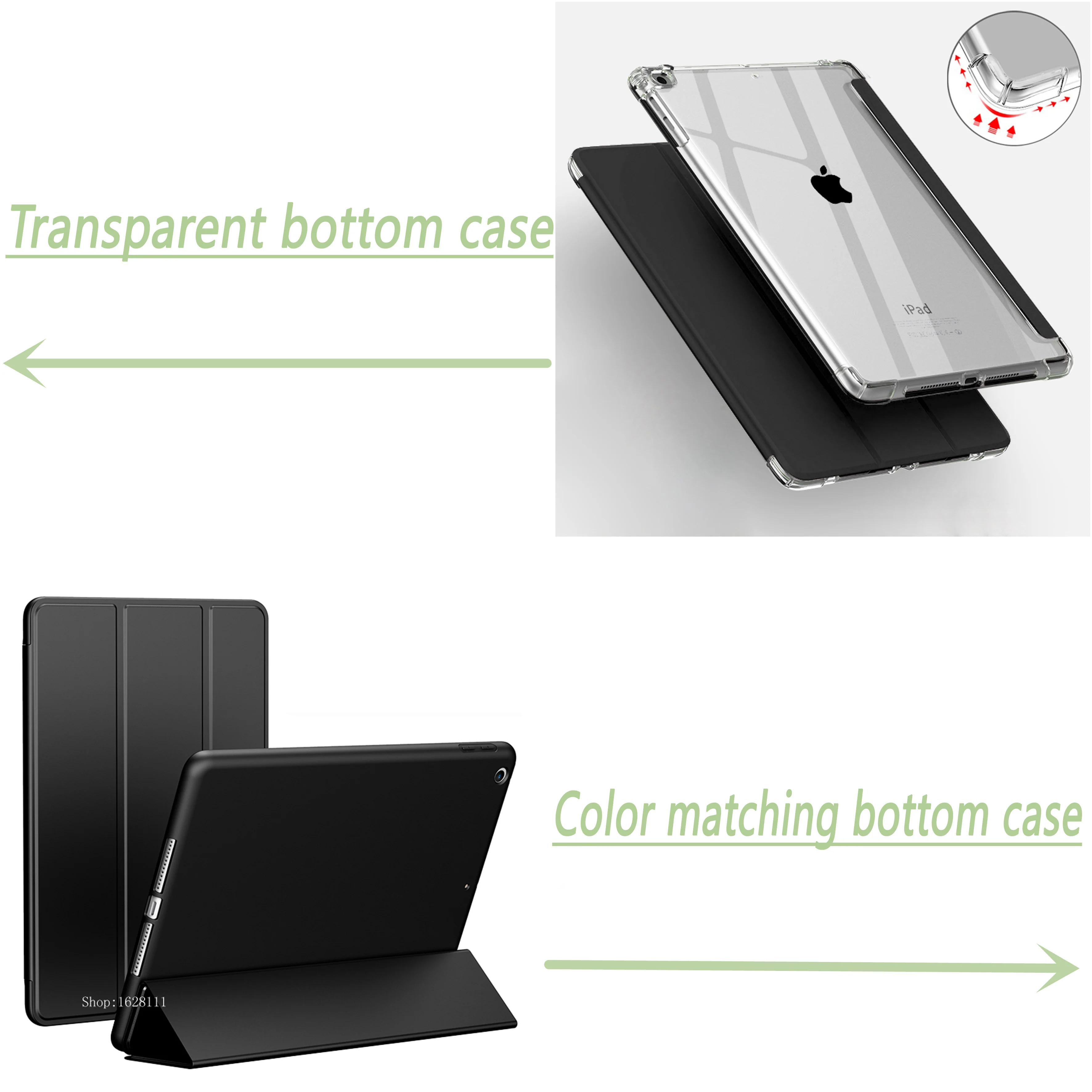 Мягкий прозрачный защитный чехол для iPad 2021 Air 4 10 9 Mini 1 2 3 5 Pro 11 7 дюйма 2018 2019|Чехлы
