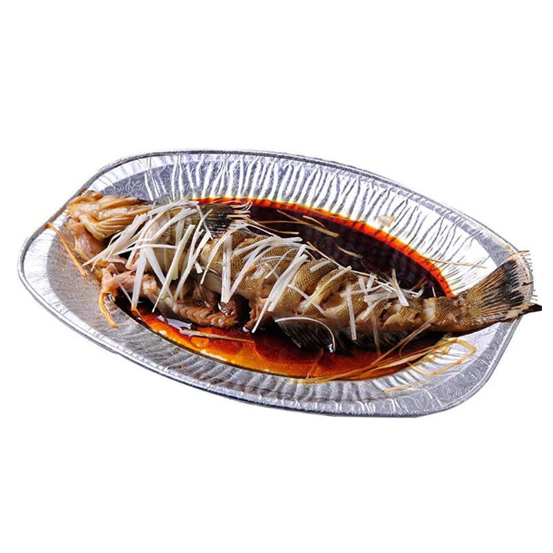 

Aluminum Foil Pans 13"×9",Disposable Steamed and Grilled Fish plates for Oven,Cooking,Grilling,Food Containers 20PCS
