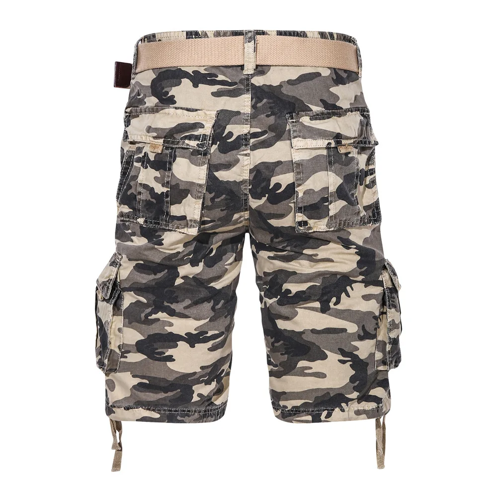 

Cargo Shorts Men 2020 Summer Breeches Pocket Army Camo Bermuda Male Knee Length Men's Cotton Military Clothing Camouflage Shorts