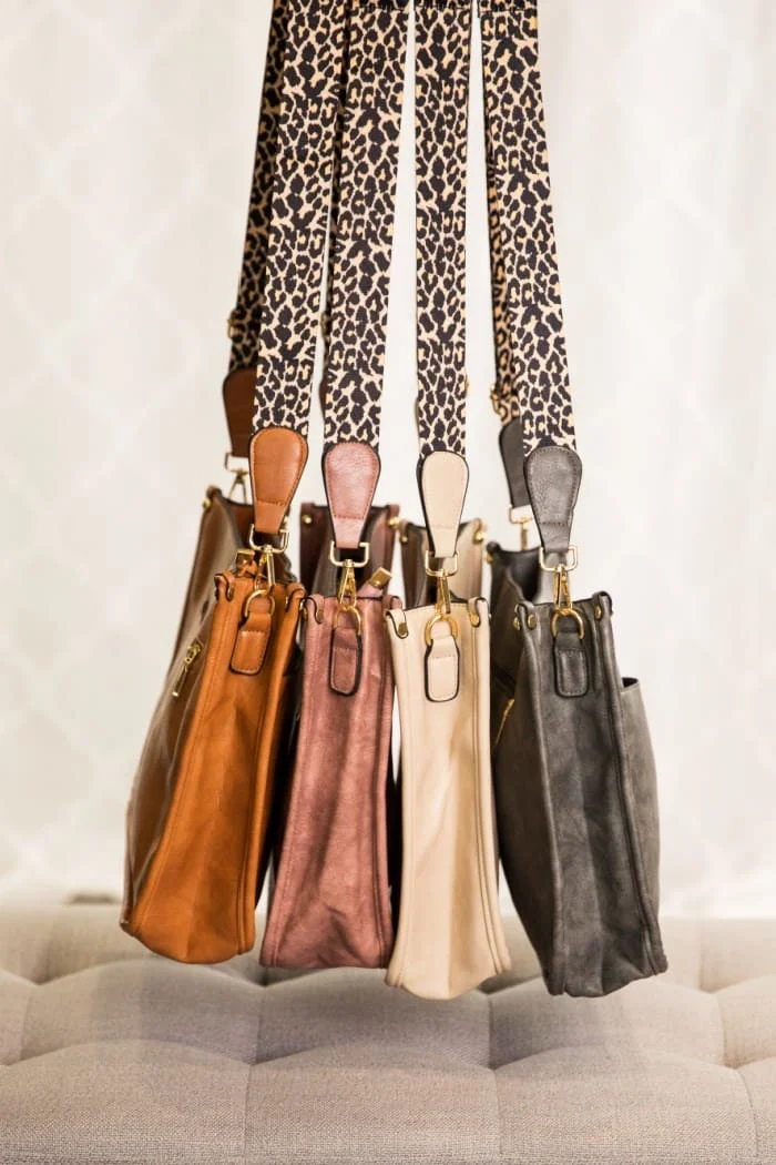 40 Pcs FREE Dropshipping Women Pu Leather Leopard Shoulder Strap Tote Lady Chic Daily Wear Open Pocket Crossbody Gift Purse | Багаж и