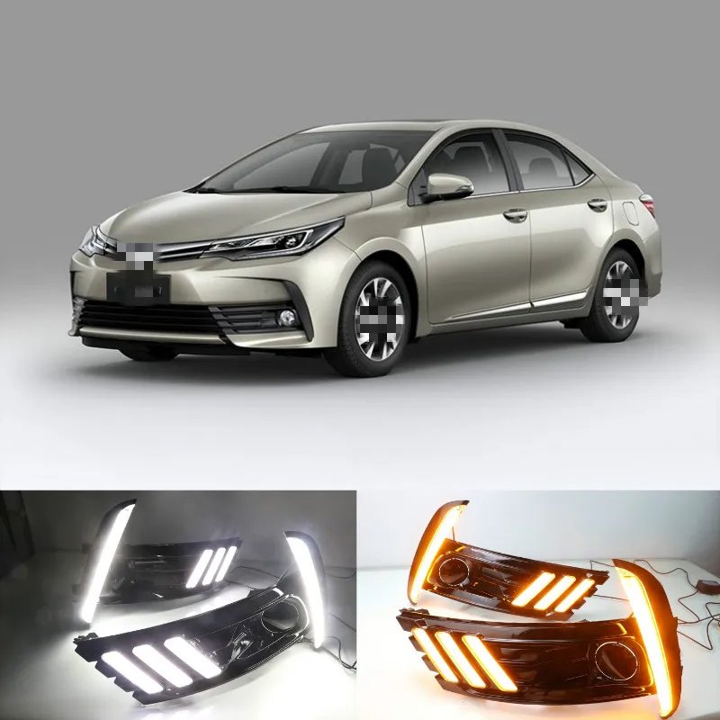 Автомобильные светодиодные дневные ходовые огни для Toyota Corolla 2017 2018