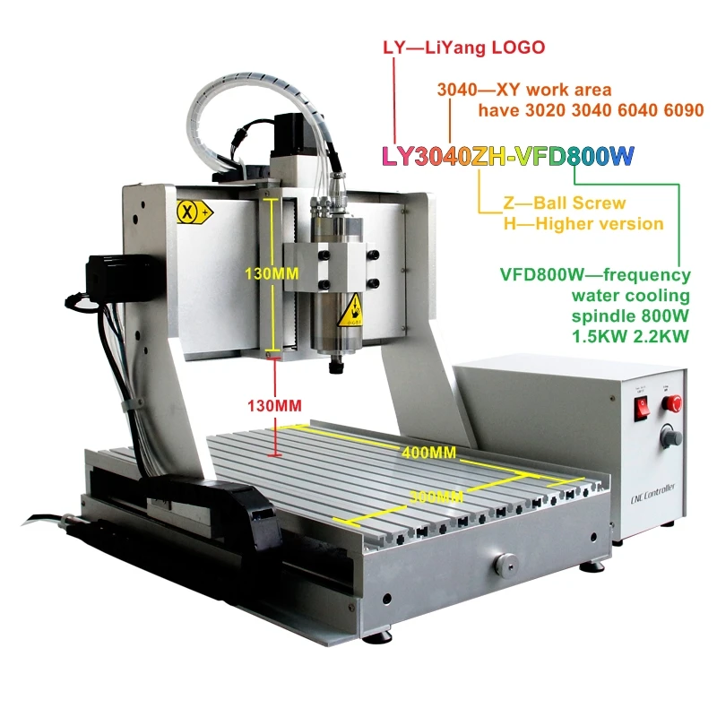 3 оси 4 CNC 6040ZH 1.5KW мотор шпинделя быстроходный деревообрабатывающий фрезерный