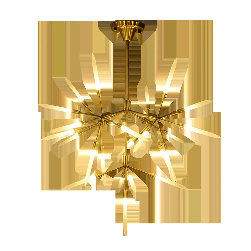 

Postmodern creative LED chandelier lighting Acrylic novelty hanging lamp Nordic Iron fixtures for dining living room home deco