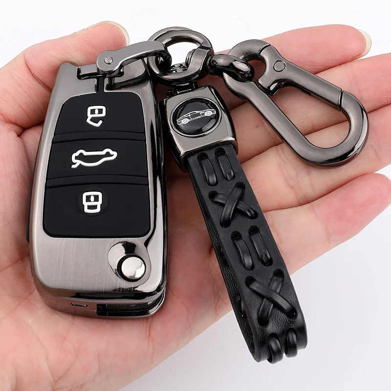 

Car Key Case For Audi A1 A3 A4 A5 Q7 A6 C5 C6 A7 A8 R8 S4 S5 S6 S7 S8 SQ5 2015 2016 2017 2018 Flip Key Protection
