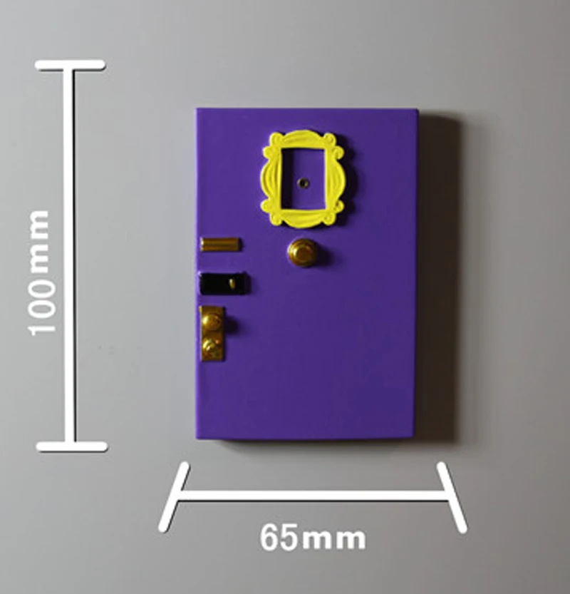 Новые друзья дверь Моники фоторамка резиновые наклейки на холодильник