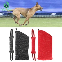 1pc durable dog bite arm protection sleeves sleeve pet bite tug stick toy 2 rope professional training supplies outdoor home