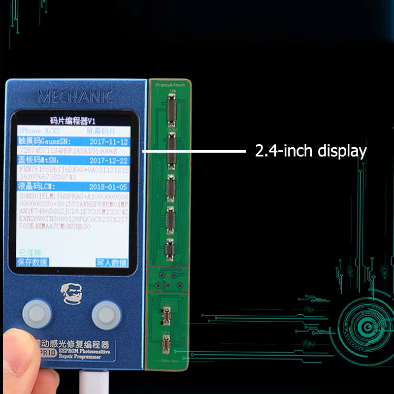 Программатор MECHANIC EEPROM для iPhone 7 7P 8 8P X XR XS MAX Фоточувствительный оригинальный цвет