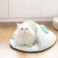 the new cat nest cat sleeping bag semi enclosed pet bed comfortable breathable cat and dog mats available in all seasons