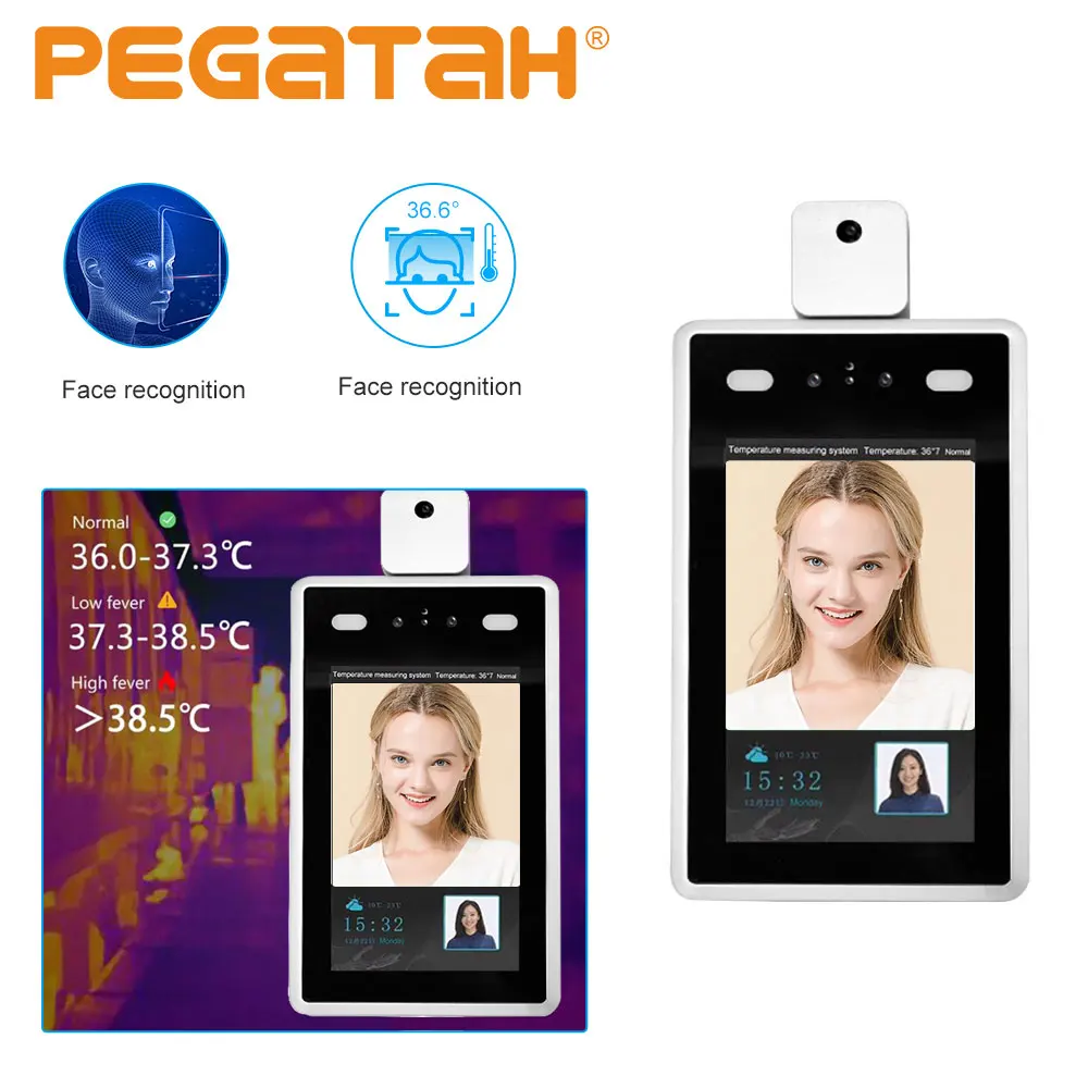 7 дюймовая камера для распознавания лиц термальная ip инфракрасная HD 2MP датчик