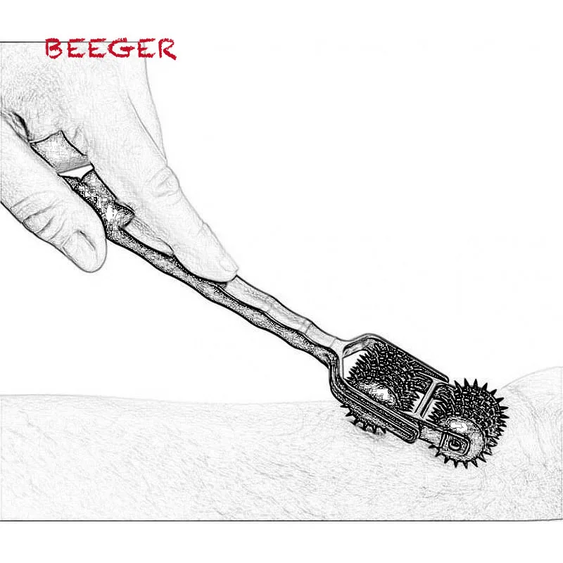 BEEGER 10 Reel двойное зубчатое колесо 5 рядов с шипами резиновое для фиксации БДСМ