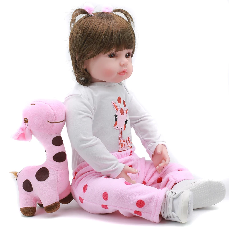 Reborn bebe 46 см мягкий силиконовый reborn baby dolls meninaChristmas surprice подарок на день рождения |