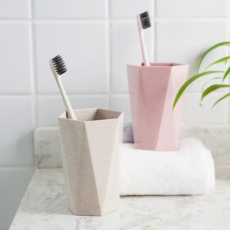 Пшеничная соломенная удочка выразительная многоугольная чашка для полоскания