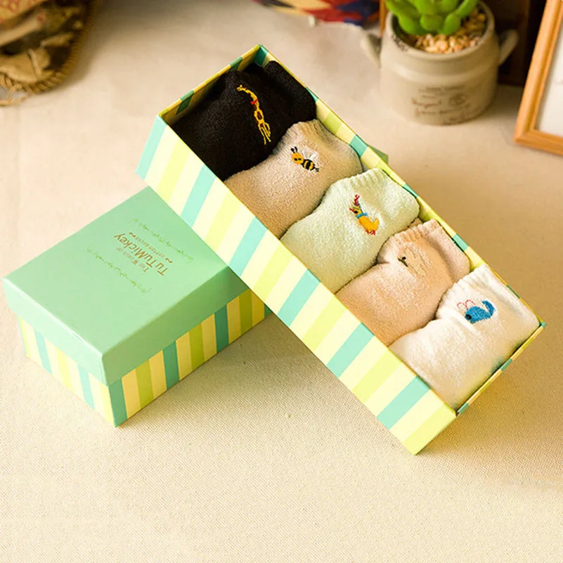 Носки женские Короткие хлопковые с принтом 10 пар