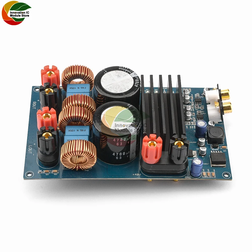 

Цифровой усилитель TPA3255 300Wx2 класса D, аудиоплата, Hi-Fi стерео усилитель мощности, 48 В постоянного тока, модуль мини-усилителя для домашнего кин...