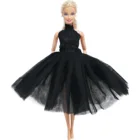 Платье для куклы Барби, черное кружевное балетное, юбка для свадебной вечеринки