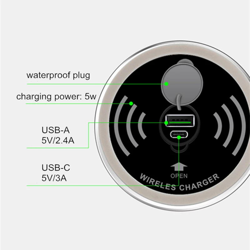 Настольное встроенное Беспроводное зарядное устройство Qi для Iphone 8 X Samsung S6 Edge Plus