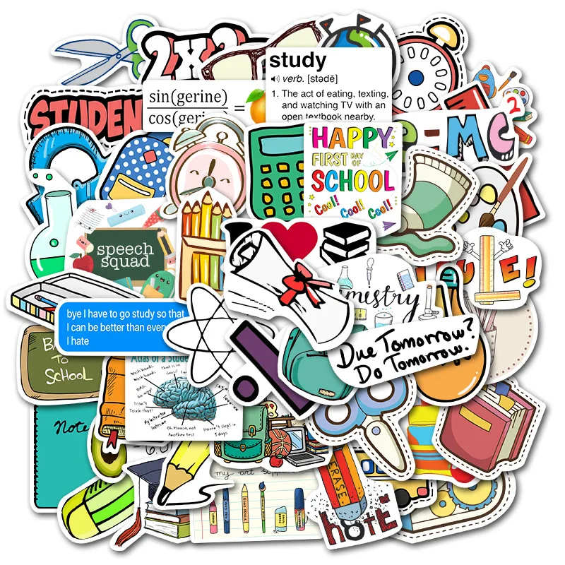 10/50 шт в наборе школьные принадлежности Стикеры Канцелярские Товары для детей DIY
