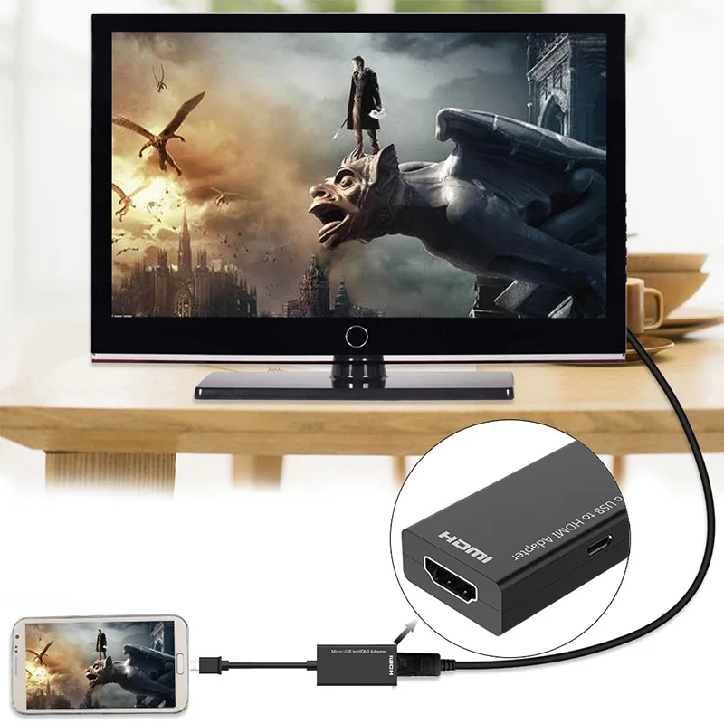 Кабель Micro USB MHL на HDMI HD 1080P для Samsung HTC LG Sony Huawei ascenp1/s Android конвертер видео