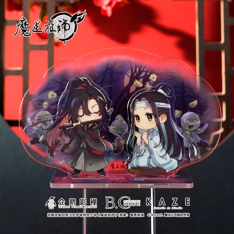 

Аниме Grandmaster of Demonic культивирование Mid-осенний фестиваль фототабличка модели Wuxian Wangji игрушки декор для стола подарок