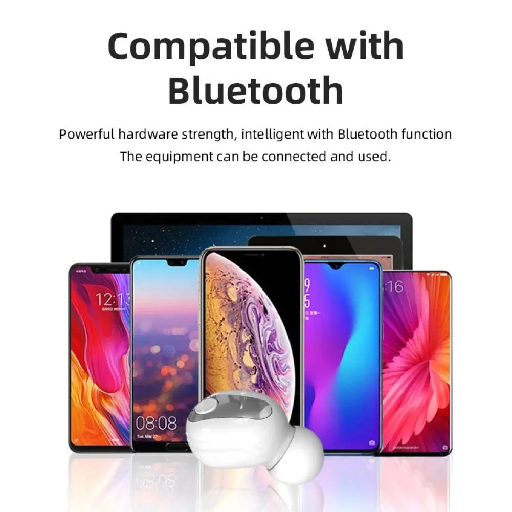 

1Pc S9 mini ear 5.0 bluetooth headset wireless in-ear sports headset hands-free stereo microphone with microphone