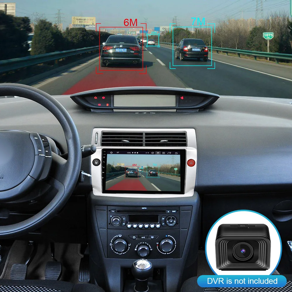 Автомагнитола ISUDAR для Citroen C4 авто с триумфальтом C-four 2004-2009 2 din Android 9 автомагнитола