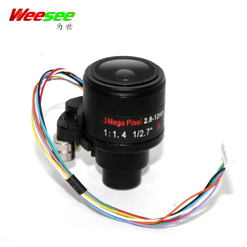 WS 3MP HD моторизованный зум 1/1/2 &quot2 8 12 мм варифокальный F1.4 D14 крепление DC Iris