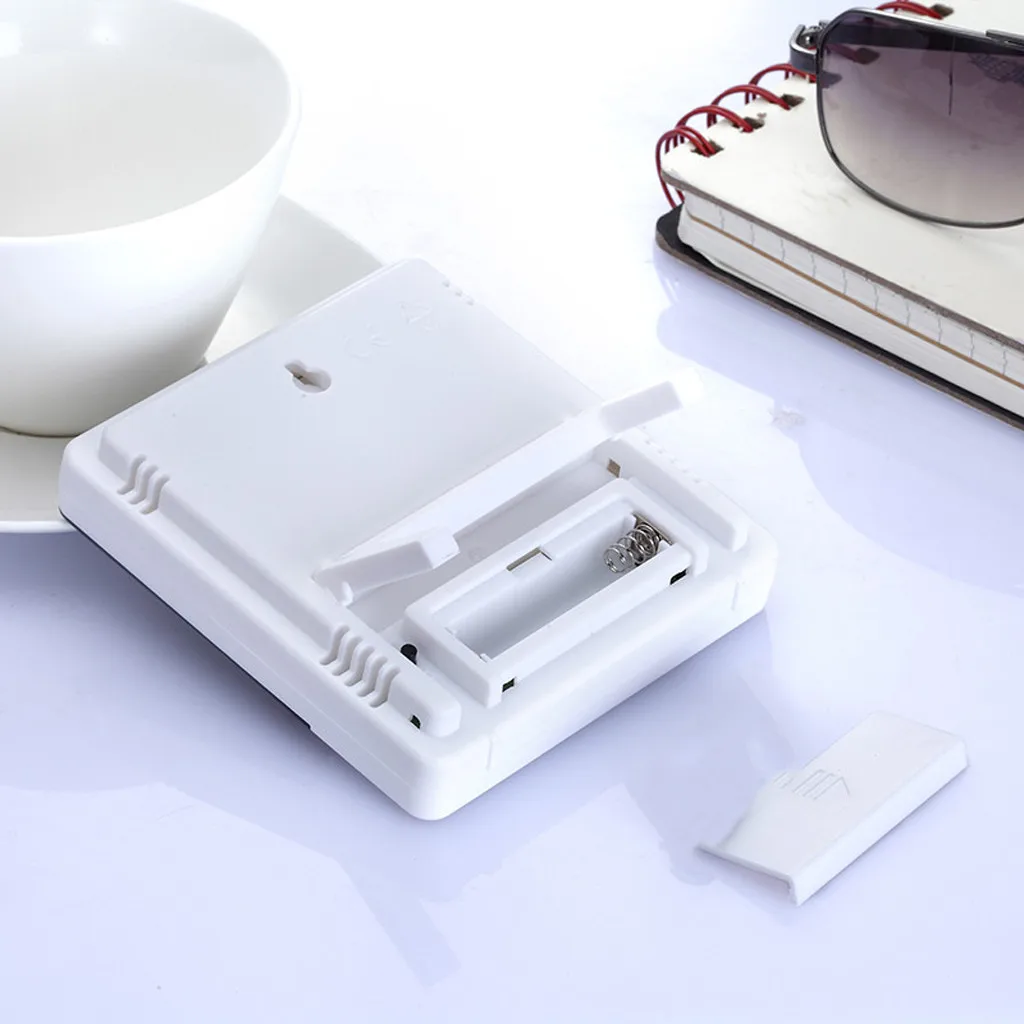

LCD Electronic Digital Temperature Sensor Humidity Meter Cable Indoor Outdoor Thermometer Hygrometer Alarm Clock