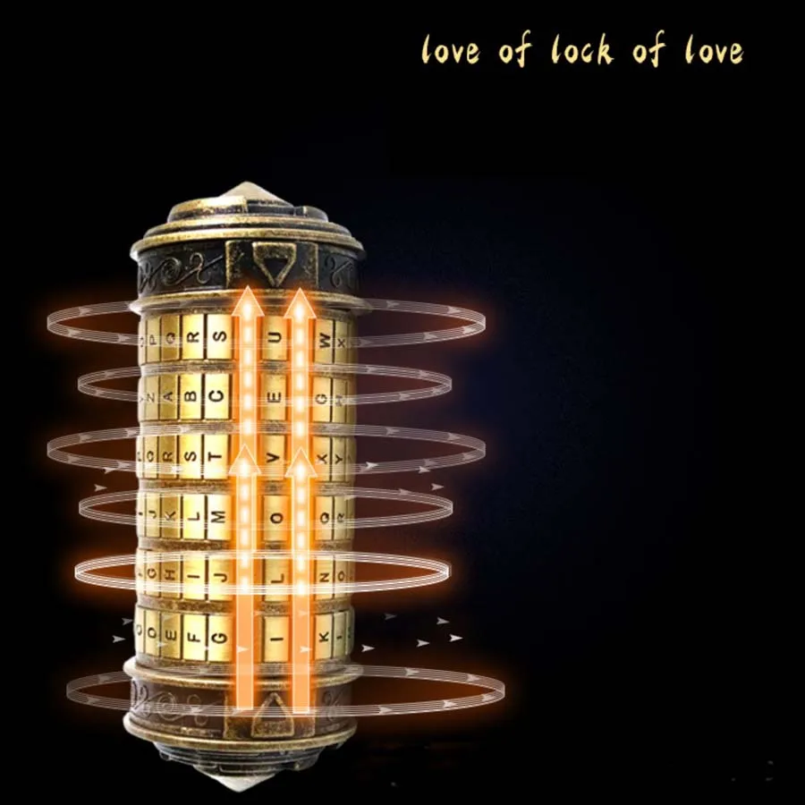 Да Винчи код игрушки металлические замки-криптекс свадебные подарки ко дню