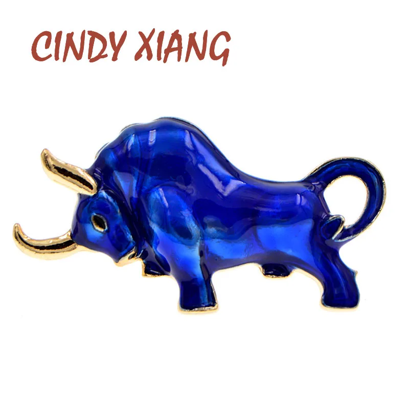 Женская эмалированная брошь CINDY XIANG в виде животного зодиака 4 цвета модные