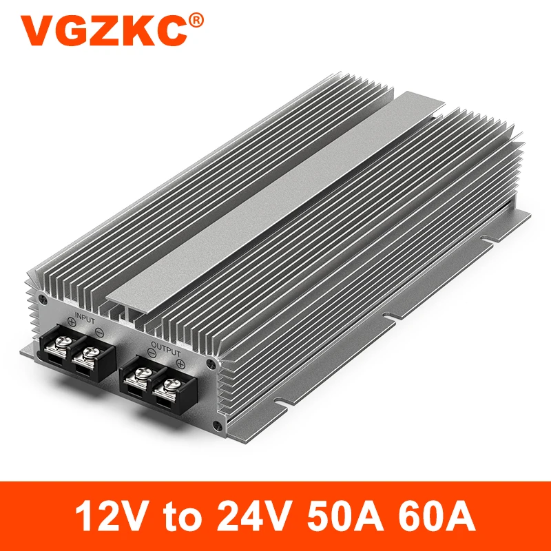 12V to 24V DC variable voltage power converter 12V liter 24V car air conditioner retrofit boost module high power