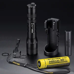 Светодиодный тактический фонарик Nitecore P20UV-V2 320 мВт , с УФ-лучом, Cree V6, 1000 люмен , с аккумулятором 18650 для охоты, кемпинга