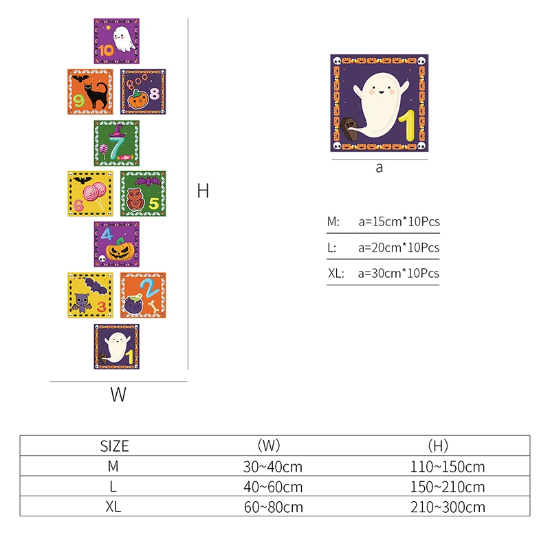10 мультяшных напольных наклеек для детей цифровая сетка настенное украшение
