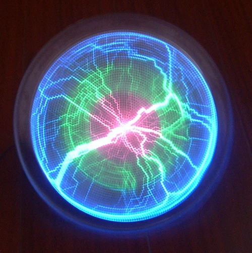 

Трехцветная плазменная дисковая лампа 6 дюймов, праздничный декор для дискотевечерние