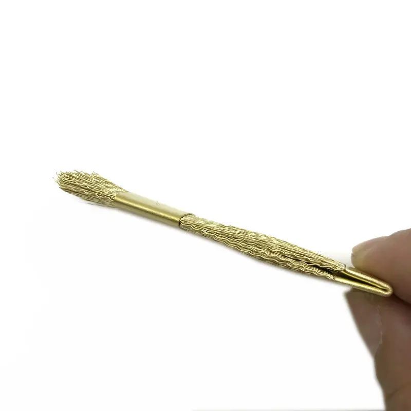 50 шт. боры файлы стенд инструмент для очистки Бур медной проволочной щеткой и