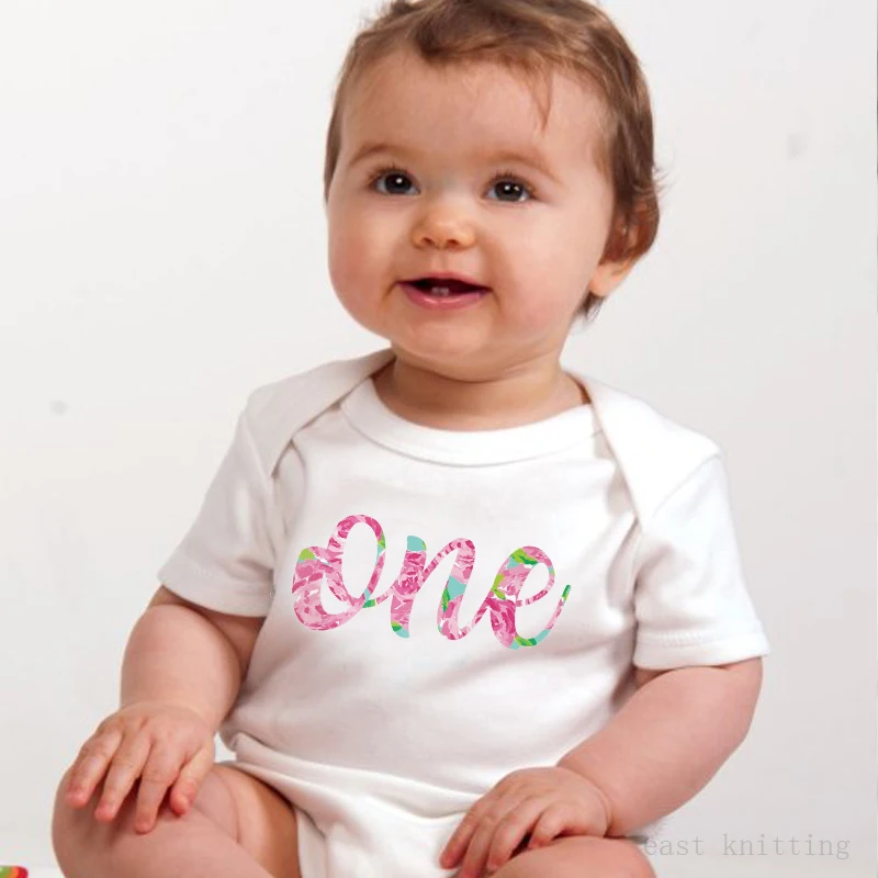 Комбинезоны для малышей комбинезон с короткими рукавами и буквенным принтом на