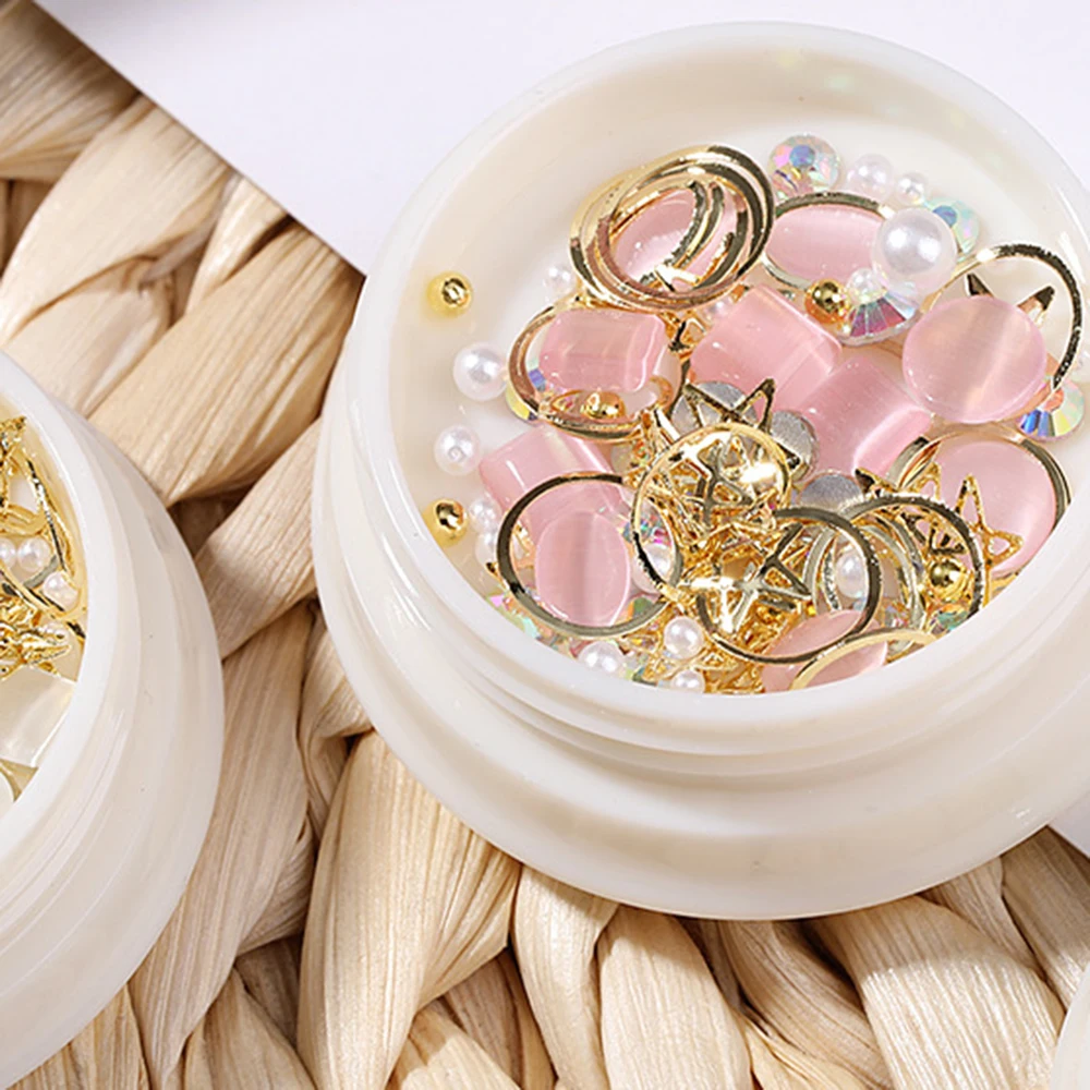 Кристальные пайетки блестящие Типсы звезда луна блестки сделай сам шипы