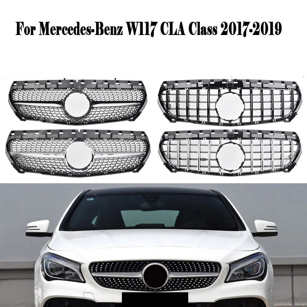 Передняя гоночная заготовка накладка на решетку бампера для Mercedes Benz W117 CLA Class 2017
