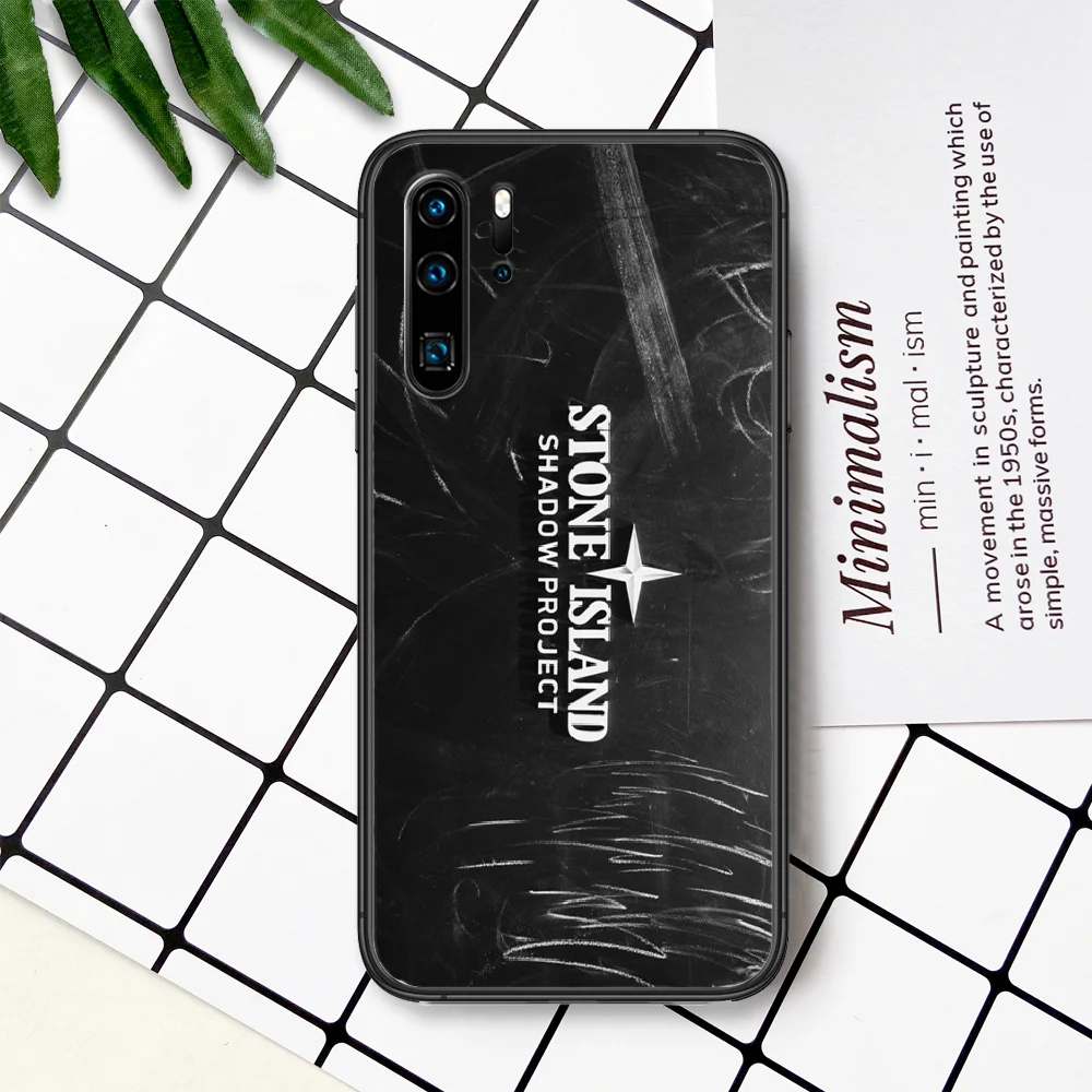

Brand Fashion Brand Islands Stones Phone Case For Huawei P Mate Smart 10 20 30 40 Lite Z 2019 Pro black Bumper 3D Prime Soft